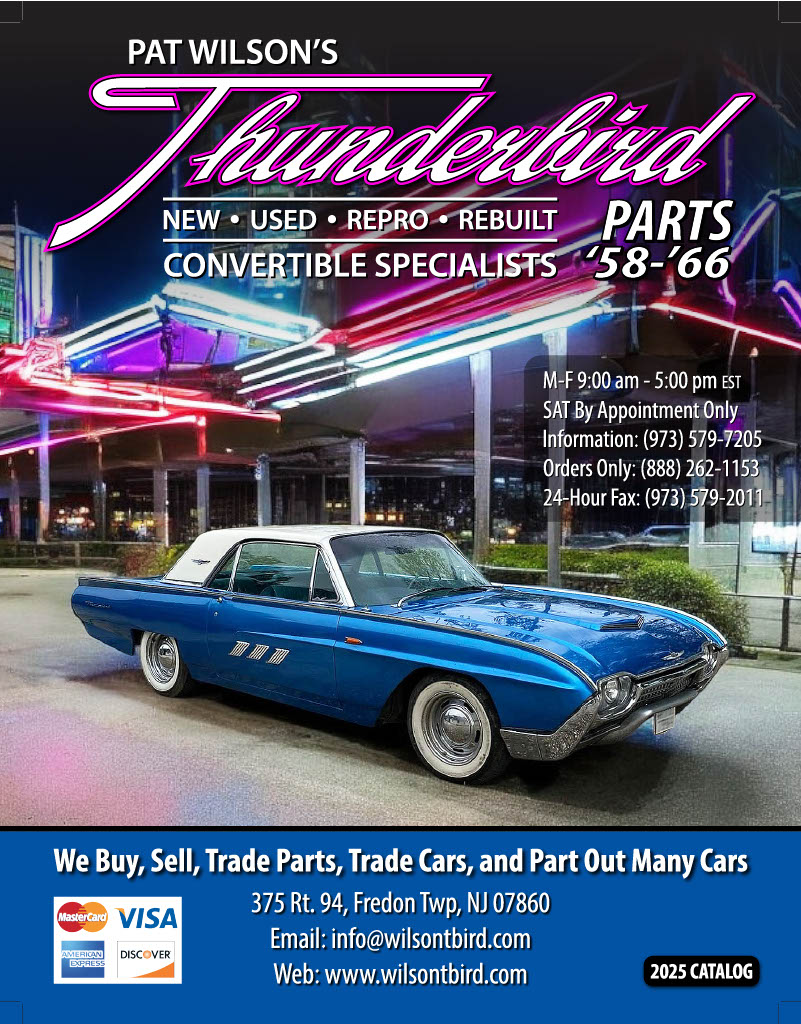 Pat Wilson's Thunderbird Parts 2025 Catalog